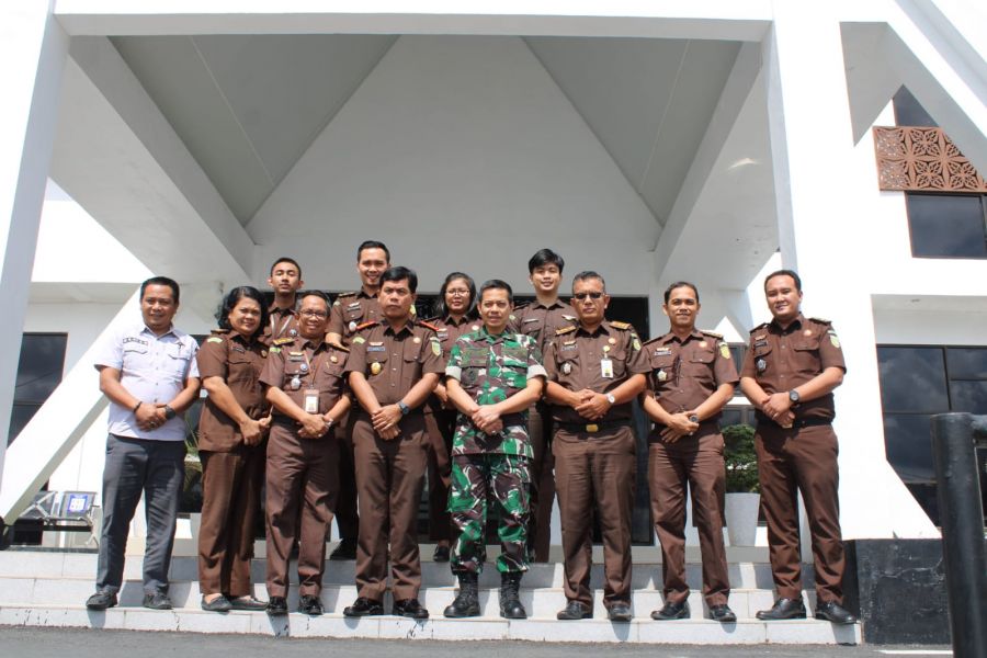 Aspidmil Kejati Riau Kunker ke Kejari Inhu, Polres Inhu, dan Kodim 0302 Inhu