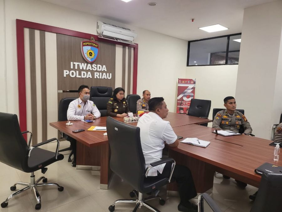 Aswas Kejati Riau Hadiri Pengarahan Irwasum Polri Secara Virtual