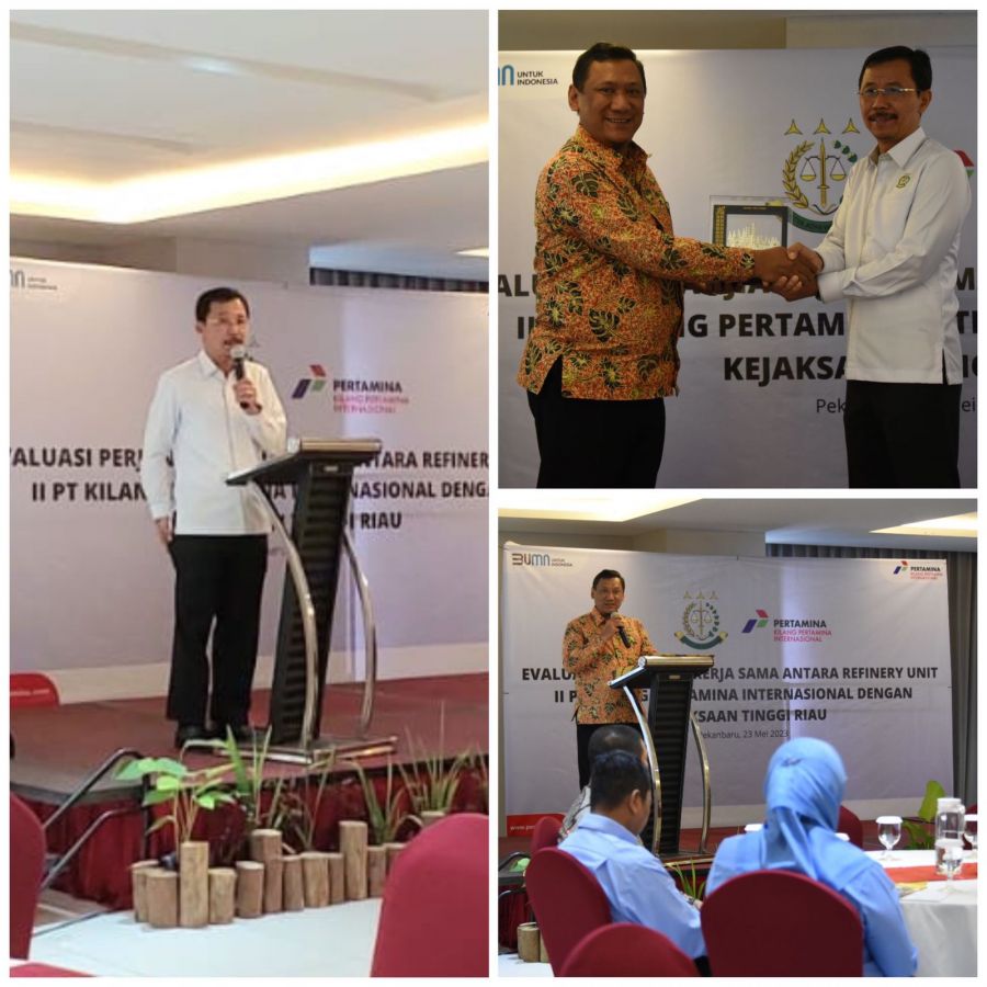 Kajati Riau Hadiri Rapat Monitoring dan Evaluasi dengan PT Kilang Pertamina Internasional RU Dumai