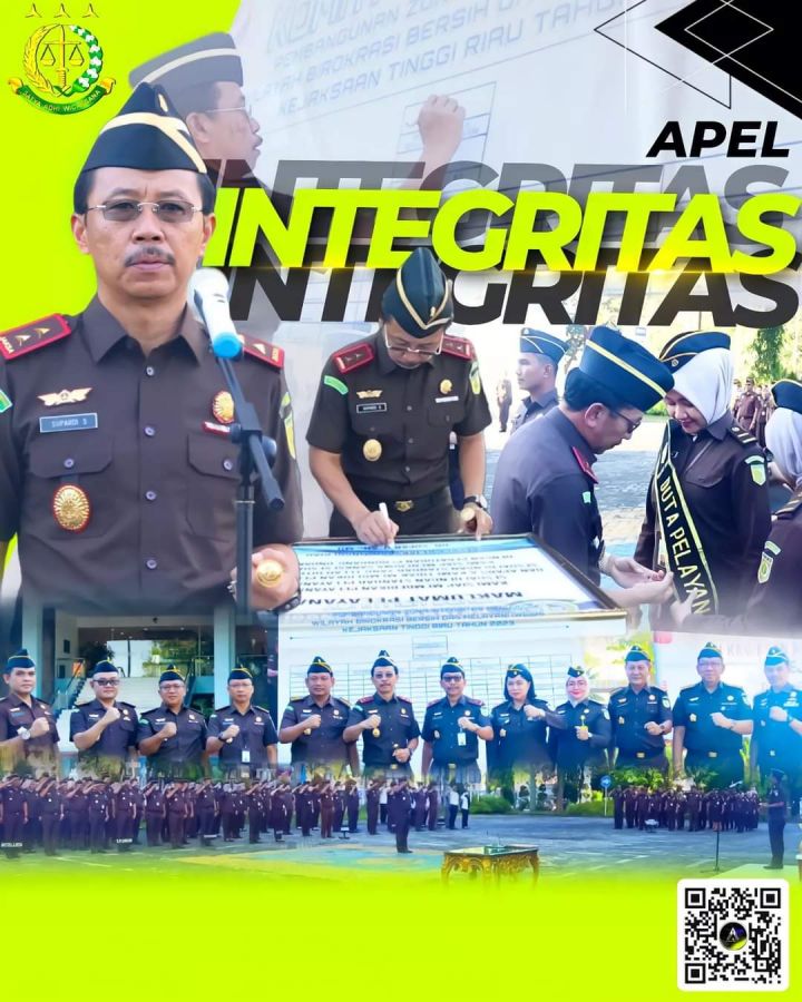 Kajati Riau Pimpin Apel Pencanangan Pembangunan Zona Integritas Menuju WBBM