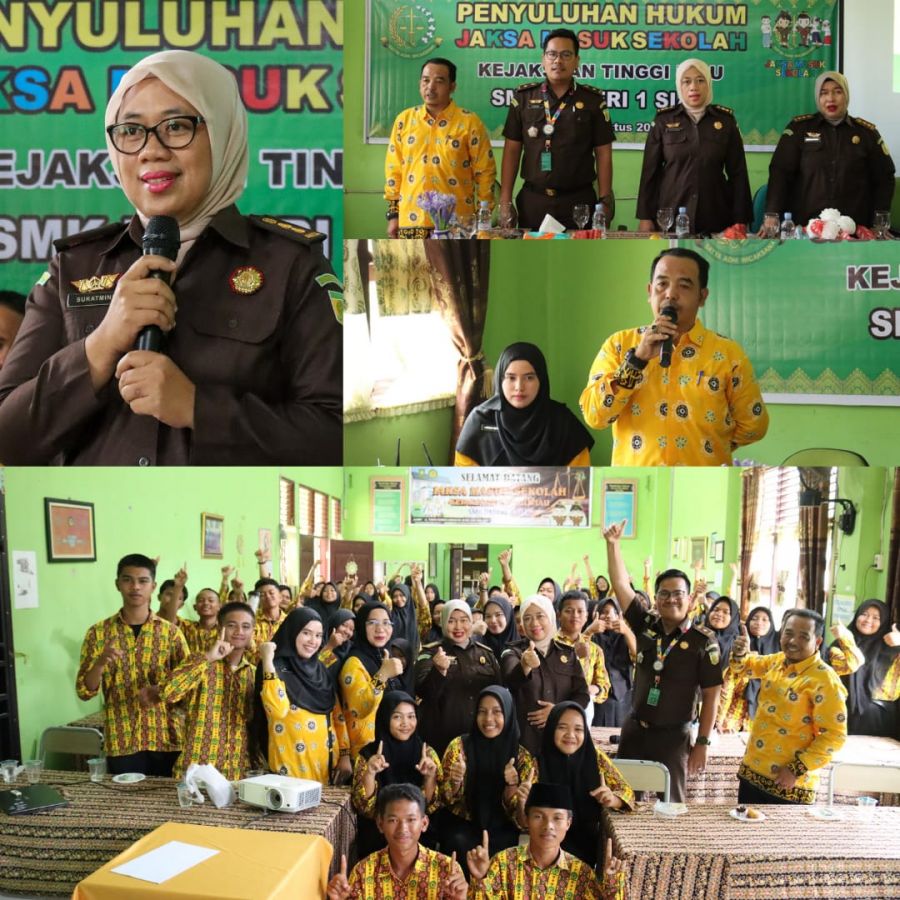 Kejati Riau Gelar Penyuluhan Hukum Program Jaksa Masuk Sekolah (JMS) di SMK Negeri 1 Siak
