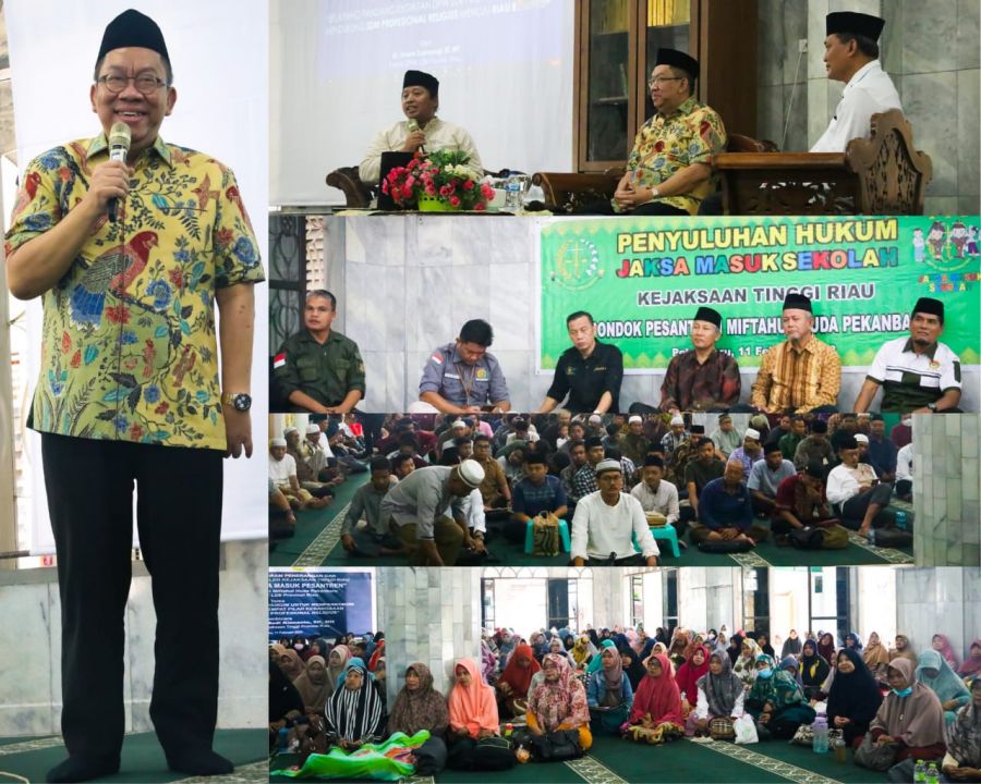Kunjungi Ponpes LDII Riau, Kejati Sosialisasi program Jaksa Masuk Pesantren dan Penyuluhan hukum