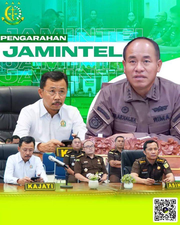 Pengarahan Jaksa Agung Muda Intelijen Kejagung RI Secara Virtual