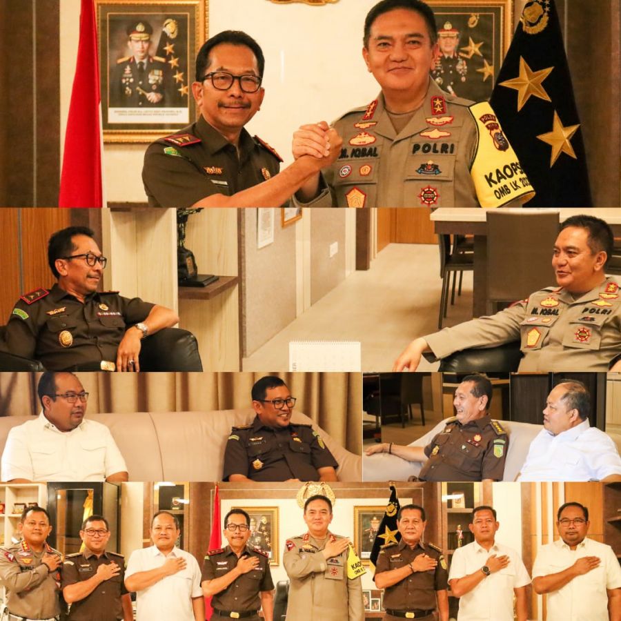 Pererat Kerjasama, Kajati Riau Kunjungan Kerja Sekaligus Silaturahmi dengan Kapolda